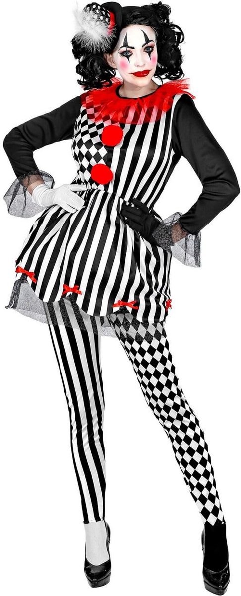 Harlequin Kostuum | Halloween Harlekijn Drukke Patronen | Vrouw | Large | Halloween | Verkleedkleding